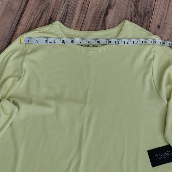 Rachel Zoe Women's Long-Sleeve T-Shirt in Yellow, Size 2X - Picture 6 of 12